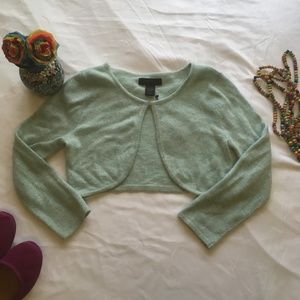 NWT Express Shrug Pastel Mint Green Small